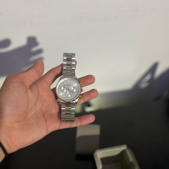 Fossil Silver Chronograph Watch